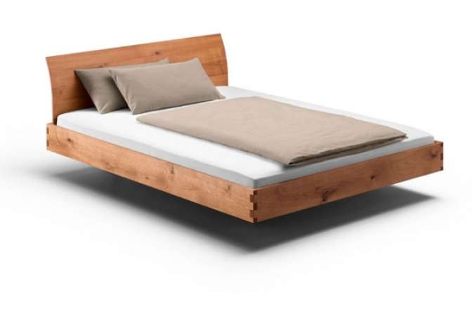 Massivholzbett Padio Bow Wildeiche